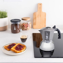 Kavos Aparatas - BIALETTI BRIKKA INDUCTION 180 ml Aliuminis Plienas Silikonas Antracitas Sidabras Kavos Aparatas - BIALETTI BRIKKA INDUCTION 180 ml Aliuminis Plienas Silikonas Antracitas Sidabras
