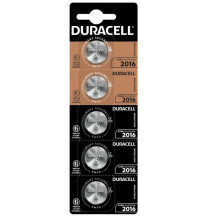 Baterija - Duracell CR2016 3V Ličio Baterijų Rinkinys 5 Vnt.