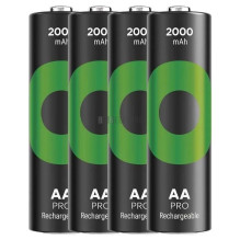 Battery - GP ReCyko+ Pro R6 2000mAh Rechargeable Batteries 4 Pack
