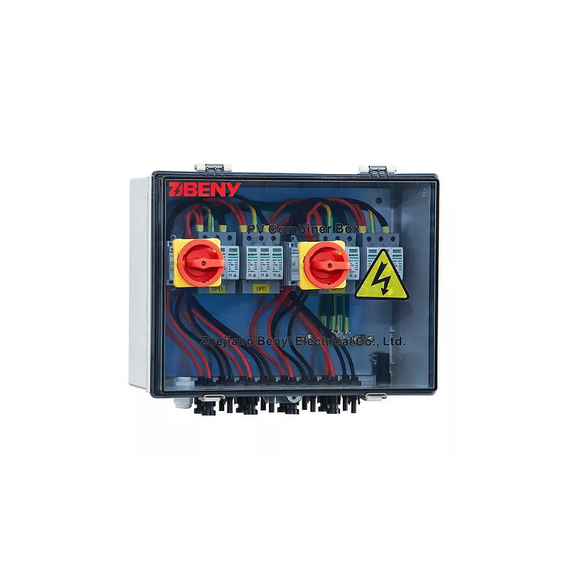 Solar Junction Box - 4in-4out 1000V DC 50A IP66 V0 - Waterproof Housing