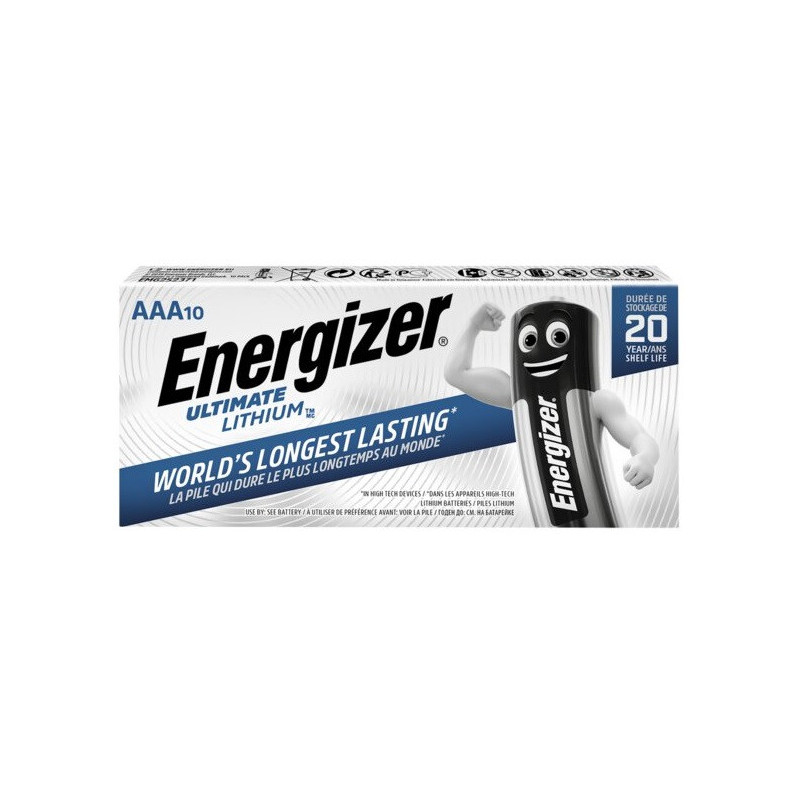 Baterija - Energizer L91 Ultimate Lithium R6 AAA 10 Pakelis