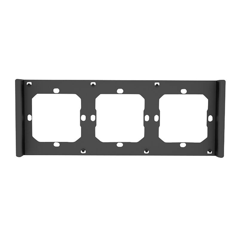 Switch Frame - SONOFF M5-80 3-Gang V0 Fireproof PC Black