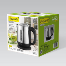 Elektrinis Virdulys - MAESTRO MR-027 1.2L 1630W Nerūdijančio Plieno, Juodas Elektrinis Virdulys - MAESTRO MR-027 1.2L 1630W Nerūdijančio Plieno, Juodas