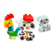 Žaislas - LEGO DUPLO 10412 Animal Train (LEGO, 19 statybinių elementų, įvairių spalvų)