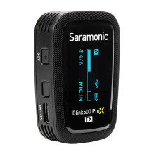 Mikrofono Siųstuvas - Saramonic Blink500 ProX TX 100m Nuotolis 10h Baterijos Gyvavimo Trukmė OLED Ekranas