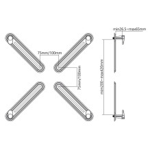 Adapteris - Maclean MC-899 Ne VESA Ekrano Adapteris 13"-27" 8kg 75x75 100x100 Juodas Adapteris - Maclean MC-899 Ne VESA Ekrano Adapteris 13"-27" 8kg 75x75 100x100 Juodas