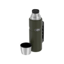 Termosas - THERMOS 470ml Nerūdijančio Plieno Neperšlampama Flask Armijos Žalia