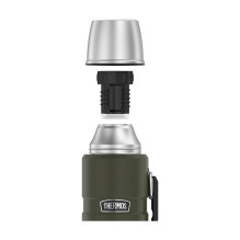 Thermos - THERMOS 470ml Stainless Steel Waterproof Flask Army Green