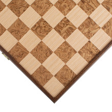Chess Set - Manopoulos Walnut 35x35cm Staunton Pieces 7.6cm Height Chess Set - Manopoulos Walnut 35x35cm Staunton Pieces 7.6cm Height