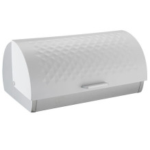 Kitchen Storage - Maestro MR-1676 Bread Pan Stainless Steel Lid White