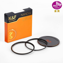 Fotoaparato Filtras - K&amp;F Concept Nano-X MRC Juodas Rūkas 1 / 4 77mm Magnetinis