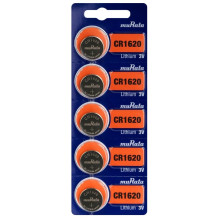 Baterija - Murata CR1620 Ličio Monetinė 3V 2g 16mm Skersmuo 5 Pak. Baterija - Murata CR1620 Ličio Monetinė 3V 2g 16mm Skersmuo 5 Pak.