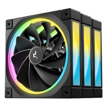 Cooler Fan - DeepCool FL12R-3 12cm PWM Fan 55 CFM 33.9 dB 3 Pack Black Cooler Fan - DeepCool FL12R-3 12cm PWM Fan 55 CFM 33.9 dB 3 Pack Black