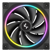 Aušintuvo Ventiliatorius - DeepCool FL12R-3 12cm PWM Ventiliatorius 55 CFM 33.9 dB 3 Pakas Juodas Aušintuvo Ventiliatorius - DeepCool FL12R-3 12cm PWM Ventiliatorius 55 CFM 33.9 dB 3 Pakas Juodas