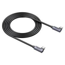 USB Cable - UNITEK C14147ABK01-1M USB C 90° 100W 1M USB Cable - UNITEK C14147ABK01-1M USB C 90° 100W 1M