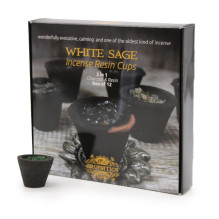 Perfume Cups - AW Aromatics White Sage Resin 12 pcs. with Holder Perfume Cups - AW Aromatics White Sage Resin 12 pcs. with Holder