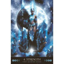 Oracle Card Deck - Blue Angel Moon Temple Oracle 44 Cards 256 Page Guide