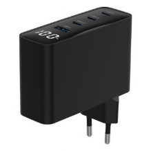 Mobilus Įrenginys - Gembird TA-UC-PDQC100LCD-01 100W Greitas Įkrovimas Juodas Mobilus Įrenginys - Gembird TA-UC-PDQC100LCD-01 100W Greitas Įkrovimas Juodas