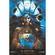 Oracle Card Deck - Blue Angel Moon Temple Oracle 44 Cards 256 Page Guide