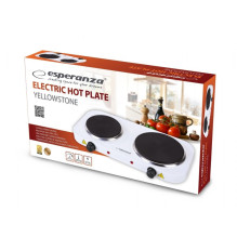 Elektrinė Viryklė - Esperanza EKH014W 2 Zonos 1500W / 1000W Balta Elektrinė Viryklė - Esperanza EKH014W 2 Zonos 1500W / 1000W Balta