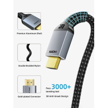 Premium klasės kabelis HDMI - HDMI 8K, UHD, 1m, 2.1