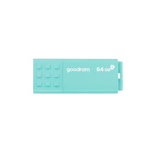 USB Atmintinė - Goodram UME3 64GB USB 3.2 Gen 1 Skaitymas 60MB / s Rašymas 20MB / s Turkuazinė