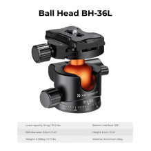 Fotoaparato Priedai - K&amp;F Concept BH-36L Kamuolinis Galvutė 16kg Apkrovos Talpa Aliuminio Lydinys