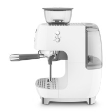 Coffee Machine - Smeg Espresso Machine with Integrated Grinder Two Thermoblocks White