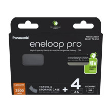 Battery - Panasonic Eneloop Pro AA 2500 mAh 4 pcs. + Case