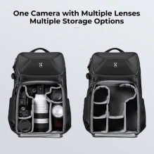 Fotografijos Kuprinė - K&F Concept Beta 20L 15.6" Neperšlampanti Juoda Fotografijos Kuprinė - K&F Concept Beta 20L 15.6" Neperšlampanti Juoda