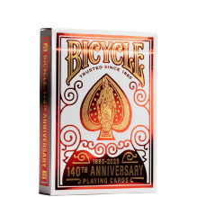 Žaidimų Kortos - Bicycle 140-ojo Jubiliejaus 52 Kortos su Džokeriais Metalluxe Apdaila