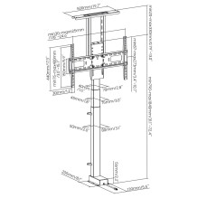 TV Lift Mount - Maclean MC-866T Motorized Electric 37''-80'' 60kg VESA TV Lift Mount - Maclean MC-866T Motorized Electric 37''-80'' 60kg VESA