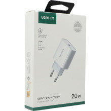 Charger - Ugreen USB PD 3.0 Quick Charge 4.0+ 20W 3A Mains White Charger - Ugreen USB PD 3.0 Quick Charge 4.0+ 20W 3A Mains White