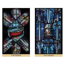 Tarot Card Set - The Stained Glass 78 Tarot Cards with Guide Book, 16.4x28.8x4 cm Tarot Card Set - The Stained Glass 78 Tarot Cards with Guide Book, 16.4x28.8x4 cm