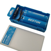 Battery - Rechargeable 21700 5000mAh Li-Ion USB-C 3.6V 2pcs Battery - Rechargeable 21700 5000mAh Li-Ion USB-C 3.6V 2pcs