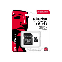 Memory Card - Kingston Technology Industrial 16 GB MicroSDHC UHS-I Class 10 V30 Memory Card - Kingston Technology Industrial 16 GB MicroSDHC UHS-I Class 10 V30