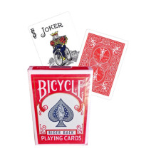 Žaidimų Kortos - Bicycle Rider Back 808 Standartinės Pokerio 52 Kortos + 2 Džokeriai Raudoni