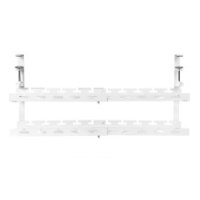Cable Organizer - Maclean MC-102 Maximum Load 5kg, Adjustable 728mm, 2 Levels, White