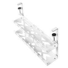 Cable Organizer - Maclean MC-102 Maximum Load 5kg, Adjustable 728mm, 2 Levels, White