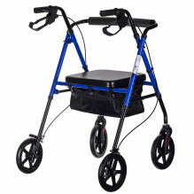 Rehabilitation Walker - CH100AM Aluminum 4-Wheel 136kg Capacity Adjustable Height Rehabilitation Walker - CH100AM Aluminum 4-Wheel 136kg Capacity Adjustable Height