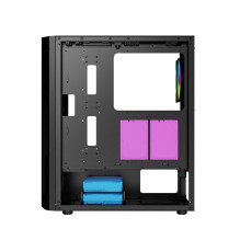 Kompiuterio Korpusas - Gembird CCC-FC-400X Midi Tower ARGB ATX Aušinimas Juodas Kompiuterio Korpusas - Gembird CCC-FC-400X Midi Tower ARGB ATX Aušinimas Juodas