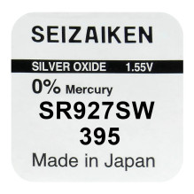 Baterija - Seizaiken 395 (SR927SW) Sidabro Oksidas 1.55V 10 Vnt. Baterija - Seizaiken 395 (SR927SW) Sidabro Oksidas 1.55V 10 Vnt.