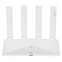 Maršrutizatorius - ZTE T3000 Wi-Fi 6 3000 Mbit / s 4 Antenos 2 LAN Prievadai Maršrutizatorius - ZTE T3000 Wi-Fi 6 3000 Mbit / s 4 Antenos 2 LAN Prievadai