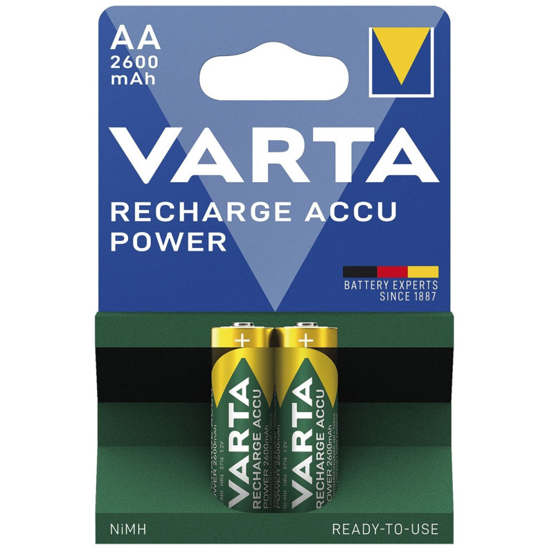 Baterija - Varta AA Įkraunama Accu Power 2600mAh 1.2V 2 vnt.