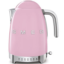 Electric Kettle - SMEG KLF04PKEU 1.7L 7 Temperature Settings Keep Warm 360° Swivel Pink