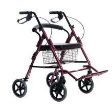 Mobility Aid - Four Wheel Walker 120kg Capacity Adjustable Height Foldable Mobility Aid - Four Wheel Walker 120kg Capacity Adjustable Height Foldable