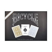 Playing Cards - Bicycle Prestige Line Rider Poker Deck Gold and Silver Back