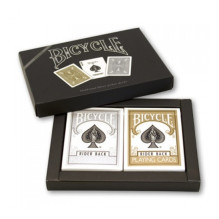 Playing Cards - Bicycle Prestige Line Rider Poker Deck Gold and Silver Back