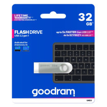 USB Atmintinė - Goodram UNO3-0320S0R11 32GB 60MB / s Sidabrinė USB Atmintinė - Goodram UNO3-0320S0R11 32GB 60MB / s Sidabrinė