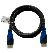HDMI Laidas - Savio CL-02 1.5m 4096x2160 Aukso Danga Nailonas Juodas, Mėlynas HDMI Laidas - Savio CL-02 1.5m 4096x2160 Aukso Danga Nailonas Juodas, Mėlynas